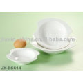 Bol à oeufs en porcelaine blanche JX-BS614